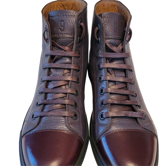 Marc Jacobs *RARE* Plum Leather High Top Sneakers - Picture 8 of 14